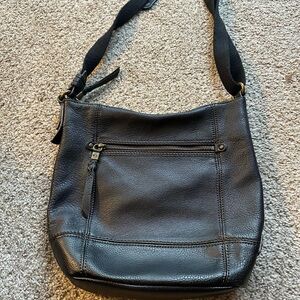 The SAK Black Leather Shoulder Bag